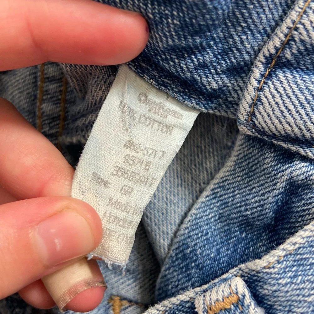 Vintage Oshkosh boy’s light wash blue denim 100% cotton jeans elastic straight 6